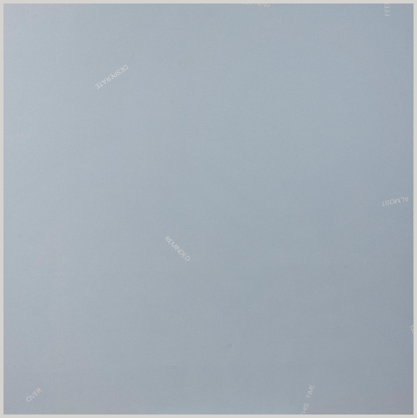 Robert Barry, Untitled (Grey), 1990