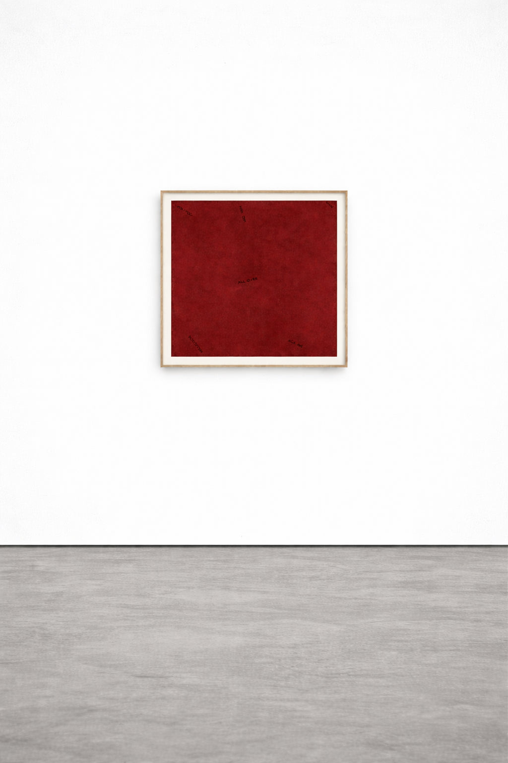 Robert Barry, Untitled (Red), 1990