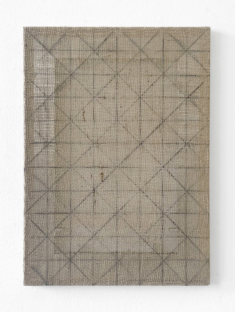 Erris Huigens, Chalk line grid 01, 2025